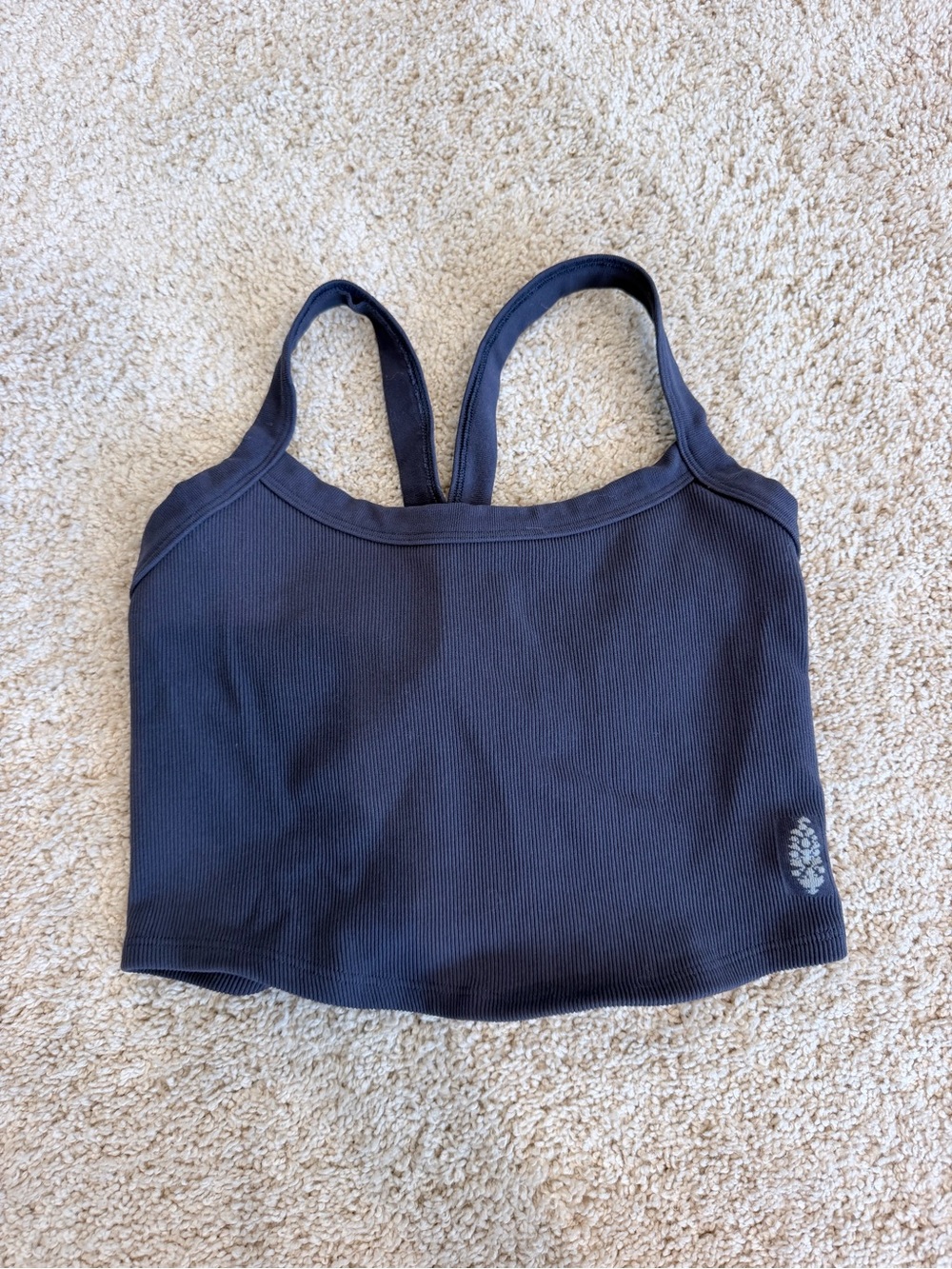 Free People navy racerback tank M/L